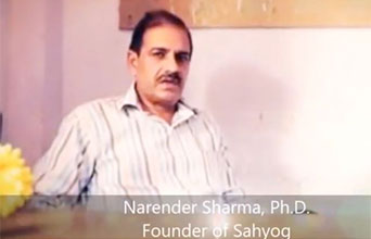 Still image from video with Narender Sharma