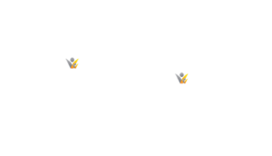 Global map with icons in New York and India